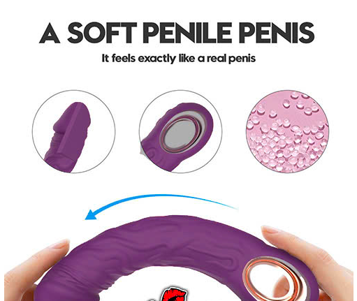 Dương vật giả Jump-O 10 chế độ rung massage điểm G nữ giới